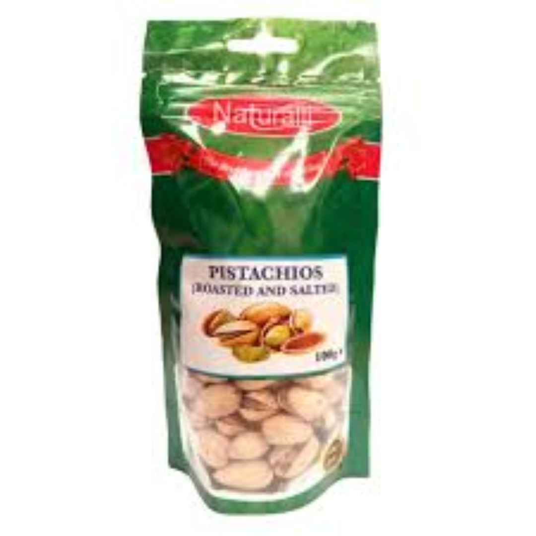 NATURALLI PISTACHIOS ROASTED & SALTED 100G